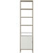 Ambrose Champagne Gold / Cream Modular Bookcase, Small